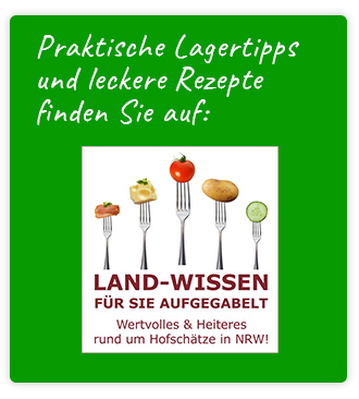 Praktische Lagertipps und leckere Rezepte finden Sie auf: Land-Wissen