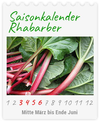 Saisonkalender Rhabarber